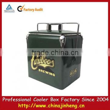 wine metal cooler chest with cover