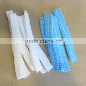 Blue disposable PP nonwoven bouffant /nurse cap CE ISO FDA