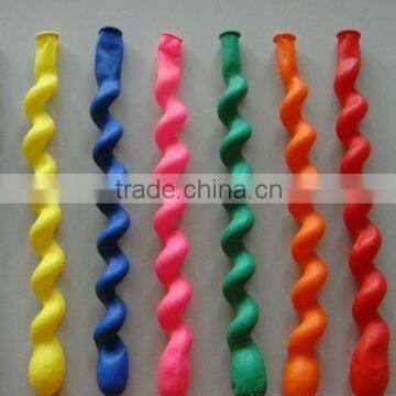 screw shaped latex balloons FACTORY