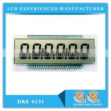 18PINS 69.85x30.48mm 6digitsx 7-segment fuel dispenser LCD