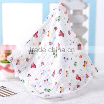 Gauze Printed Mushroom Baby Towel with 30X30cm                        
                                                Quality Choice