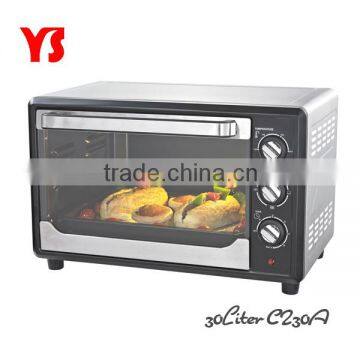 2013 new design stainless steel toaster oven with non-stick and self-cleaning interior