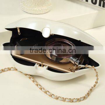 57 2016 New Arrival Big Lip Pu Leather Women's Clutch Chain Shouder Messenger Bags Evening Bag Red Lip Purse Women Handbags photo-5