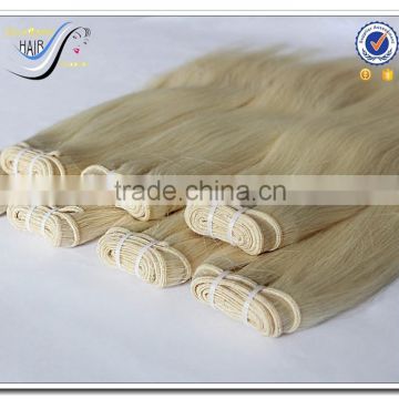 stock best quality full cuticle hair intact without silicone blonde russian hair weave