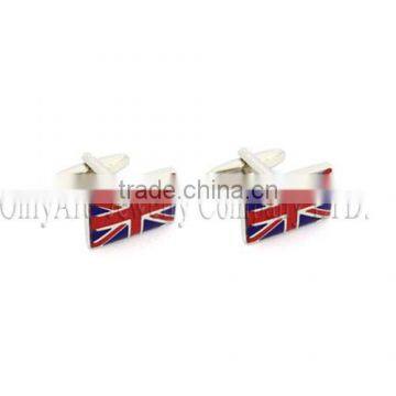 National Flag Cufflinks 925 Sterling Sliver Custom Studs Enamel Cufflinks photo-4