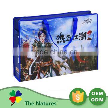 Customized Logo Non Woven Foldable Freezer Zipper Ziplock Bag Plastic photo-3