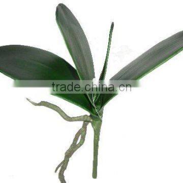 9.25" Orchid Leaf w/ Roots, Artificial Orchid Leaf