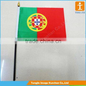 Polyester Portugal hand Waving Flag