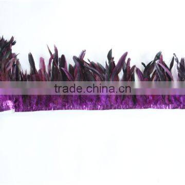 Wholesale Rooster Synthetic Feather Trim For Ribbon photo-2