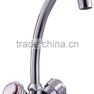 two lever brass cheaper basin mixer SH-1515