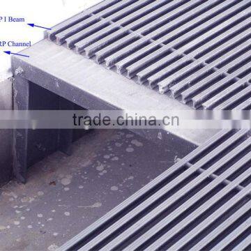 Chemical Resistant FRP Deck, Big Load Bearing FRP Grating Deck, Fiberglass Pultruded Grating Decking photo-2