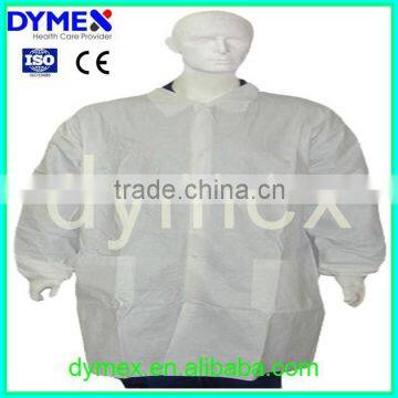 Disposable Non Woven Fabric Sterile Medical Supplies Lab Coat photo-3
