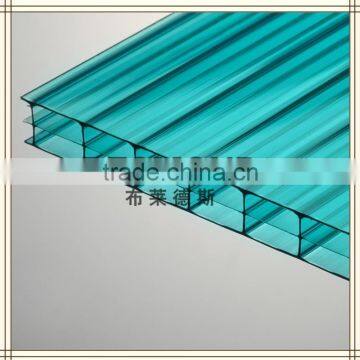 100% Virgin Grade A PC Resin 50 Micron UV Coating Polycarbonate Hollow Sheets Cheap Price Roofing Panels Clear