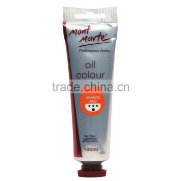 Mont Marte Oil Paint 100mls - Orange Red