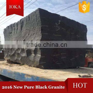 Mongolia Black Granite Slabs for Wall and Floor