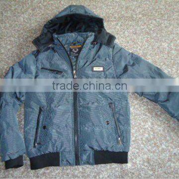 2013 News mens fashion nylon winter jackets with hoody