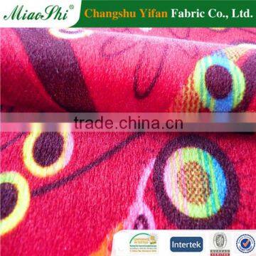 Changshu Manufacturer Flower Printed Velour Upholstery Sofa Fabric photo-3