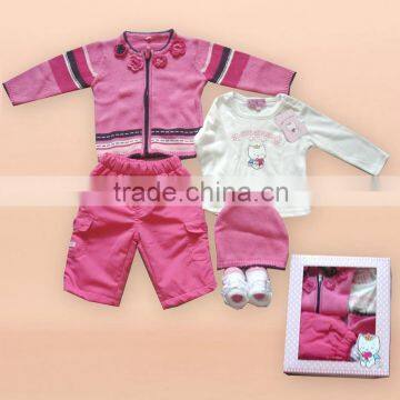 2016 new style baby gift set sweater Angel Cat baby clothes(Angel Cat authorized production)