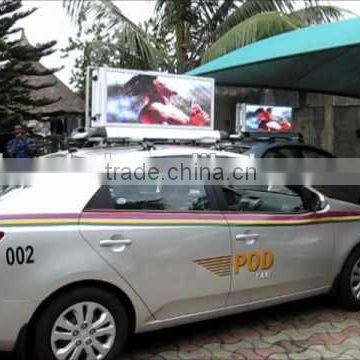 Aluminum outdoor taxi advertising with High brighness