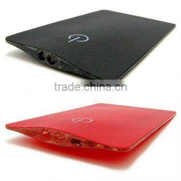 PVC credit card flashlight with press button