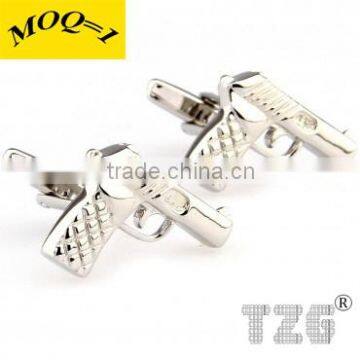 Fashion Stainless Steel Handgun Cufflink