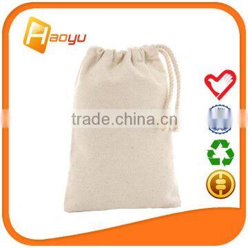 Promotional custom cotton drawstring bag for shopping bag