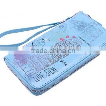 Guangzhou New Design PU Lady Zipper Around Wallet and Purses/Wholesale Fashion Gift photo-3