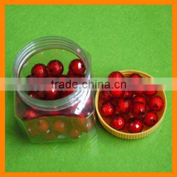 16mm Red Plastic Loose Beads