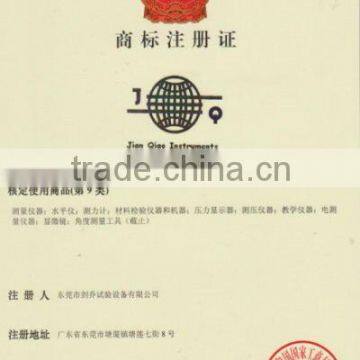 certificate of trademark