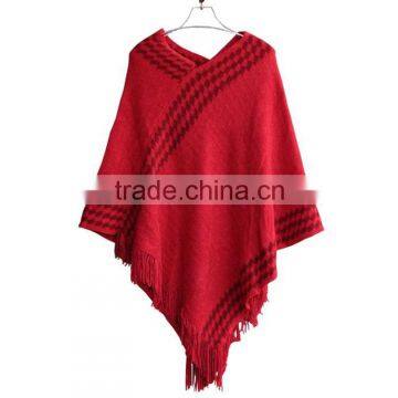 2015 lady's fashion striped knitting pullover sweater