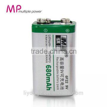 2016 Newest Product 9v Electric Bike Battery 9v 680mAh Rechargeable Battery Pack