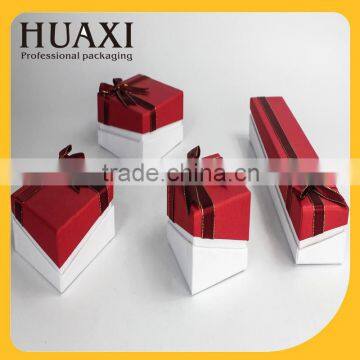 custom made paper gift box elegant jewelry box with ribbon                        
                                                                                Supplier's Choice