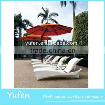 all weather white rattan swimming pool chair