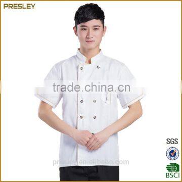 Presley oem hot sell Latest cheap short sleeve stylish chef cook uniform man