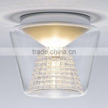 Contemporary Ceiling Lights Transparent Glass and Crystal Led Ceiling Lamp for Home and Hotel Decorative