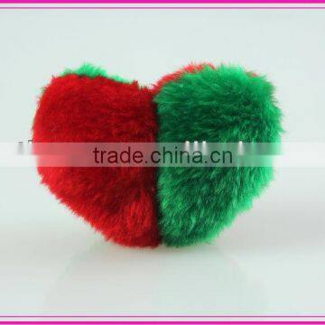 2013 christmas plush heart toy for pet