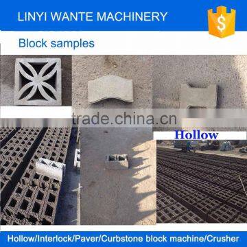 WANTE MACHINERY WANTE BRAND QT6-15 fly ash block machine curbstone block machine