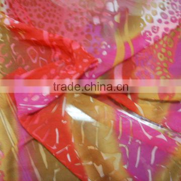 100% polyester printed chiffon fabric