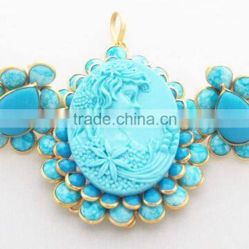 Pacchi Pendant Set with Earring Traditional Jewelry PS 77