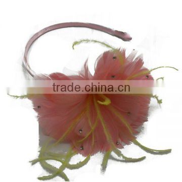 Fashion Feather Girl Flower Hair Clip