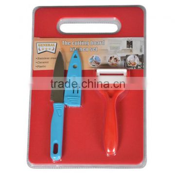 knife kitchen set and peeler cutting board