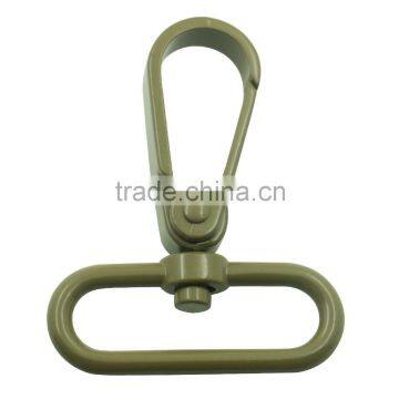 High quality zinc alloy colorful swivel carabiner hook fashion hook