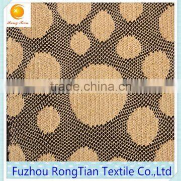Royal Gold Thread Knitted Cord Lace Fabric for Wedding Dress photo-3
