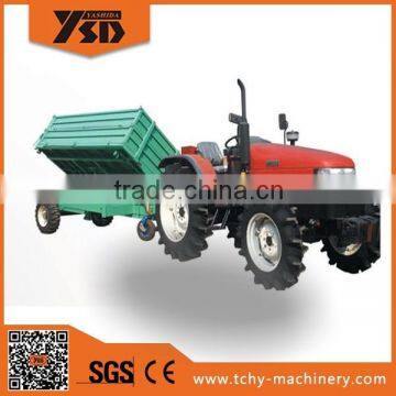 single axle tractor hydraulic dump trailer