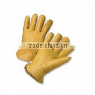 SPLIT COWHIDE PILE LINED WORK GLOVES/best quality by taidoc