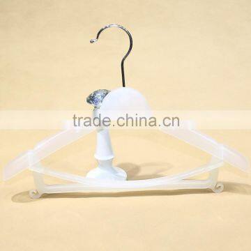 Factory translucent pure white clothing plastic hanger