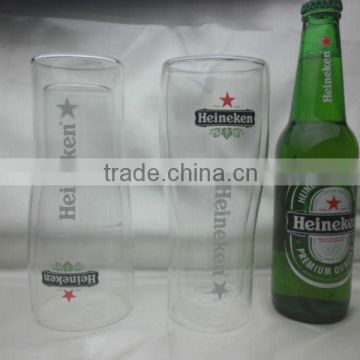 Double Wall Beer mug, Beer Glasses, Glass Mugs