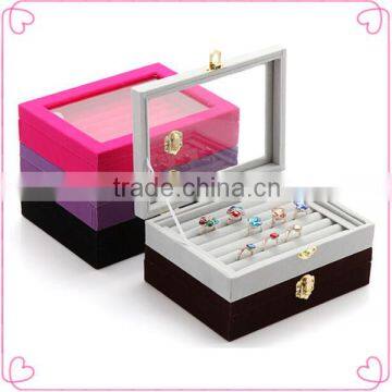 High quality wedding ring holder necklace,box for jewelry wholesale