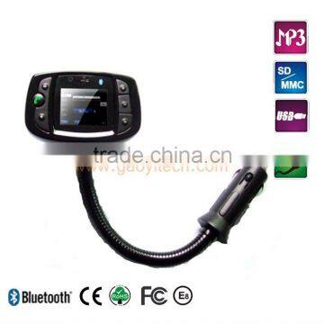 Large 1.44 inch LCD display auto connected handfree bluetooth car kit(B-328 )