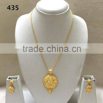 Gold Plated Pendant Set